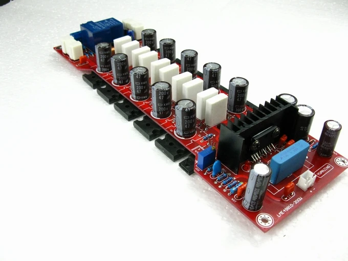 Mono LME49810 + C5200/A1943 300 Вт DIY Плата усилителя жара 255 мм * 78 мм|Усилители мощности| |