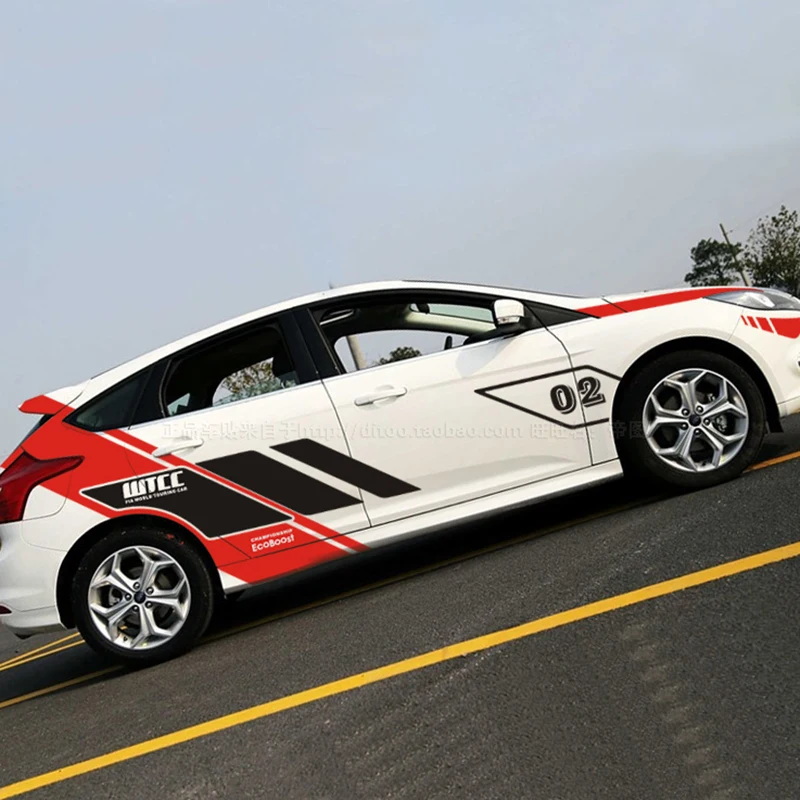 Классические WTCC дизайн автомобиля всего тела виниловые Стикеры для декора