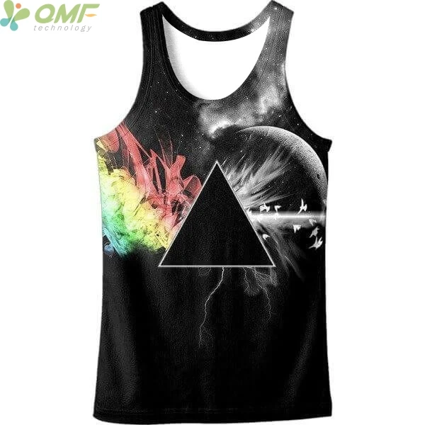 Galaxy Дисперсия света 3D принт мужские майки новинка мужской жилет для бега без