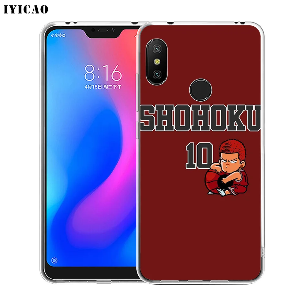 IYICAO SLAM Данк мультфильм мягкий силиконовый чехол для телефона Xiaomi Redmi 4A 5A 6A Note 7 6 5 Pro