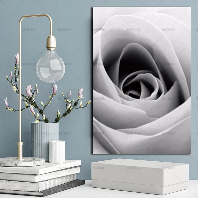 

Wall Pictures Canvas Painting Print Art Decoration Living Room Pictures Scandinavian Abstract Flower in Blossom Nordi No Frame