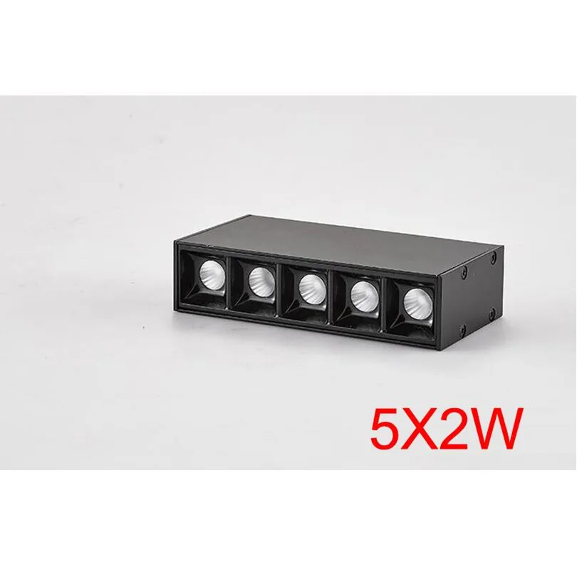 6x домашние светодиодные светильники AC85-265V 5x2 Вт 10x2 Вт 15x2 Вт светодиодные утопленные потолочные светильники прямоугольные светильники CE & RoHS 10 Вт 20 Вт 30 Вт Бесплатная доставка
