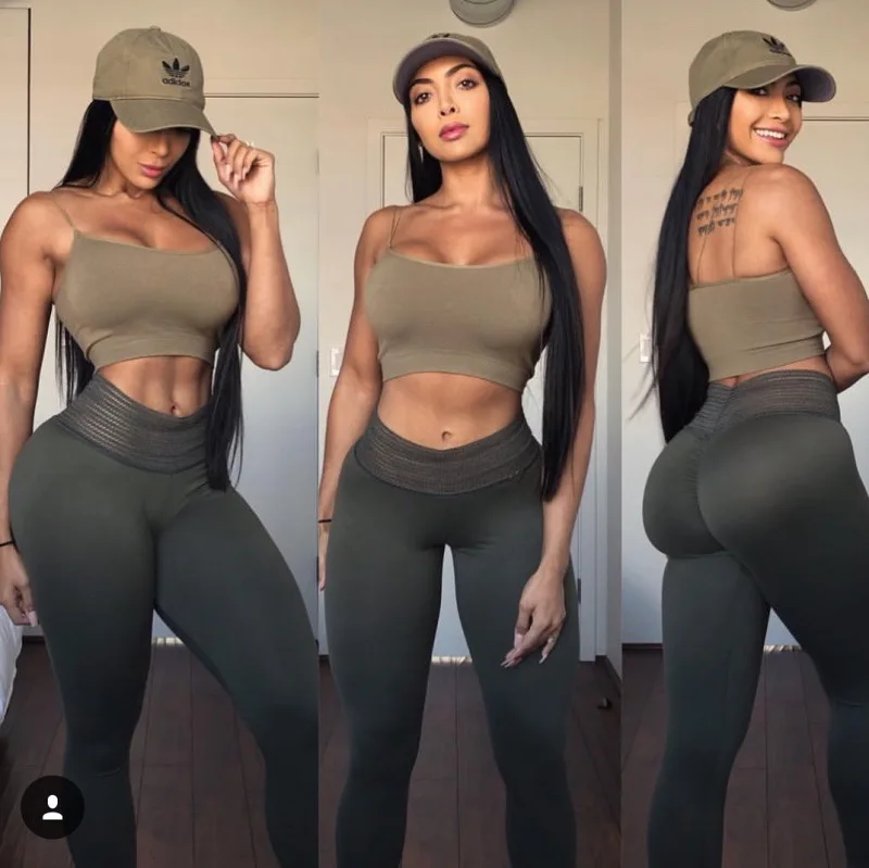 Женские Высокая талия текстурированные кальсоны йоги животик управление Ruched