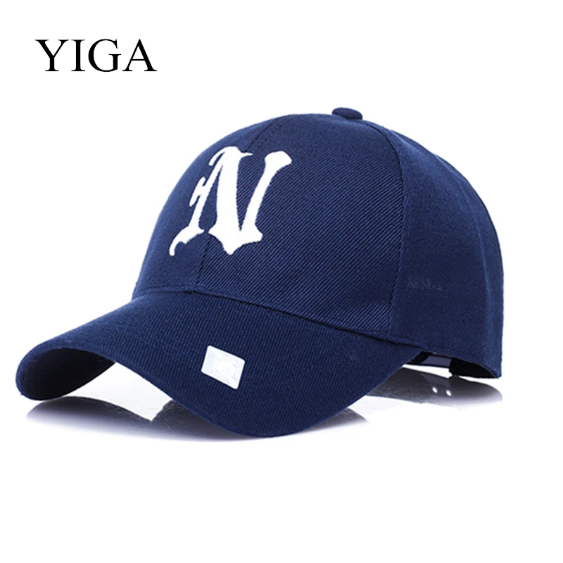 

YIGA 2018 Hat fashion new men and women outdoor sunscreen baseball cap autumn and winter letter shade for Man Women wholesale