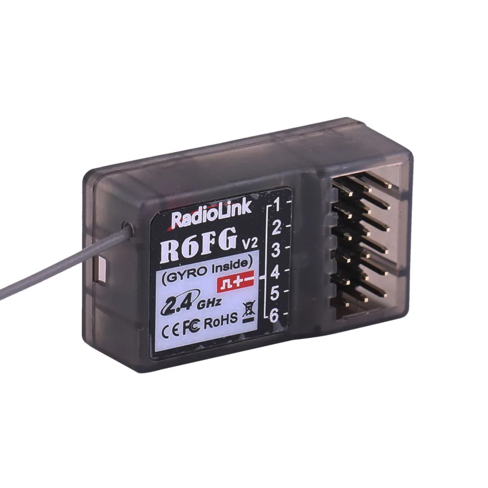 Радиоуправляемый приемник RadioLink R6FG 2 4 ГГц 6 каналов запчасти для RC6GS RC4GS RC3S RC4G T8FB