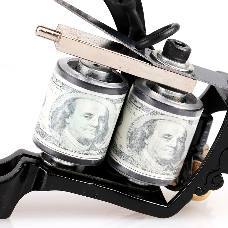 Мини-тату-машинка ручной работы с зубчатыми колесами 10 намоток принадлежности