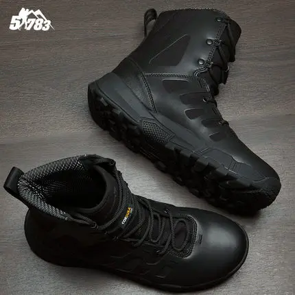 

2018 Winter Autumn Men Military Boots Special Force Tactical Desert Combat airsoft hunting Army Work Shoes Leather Snow Boots