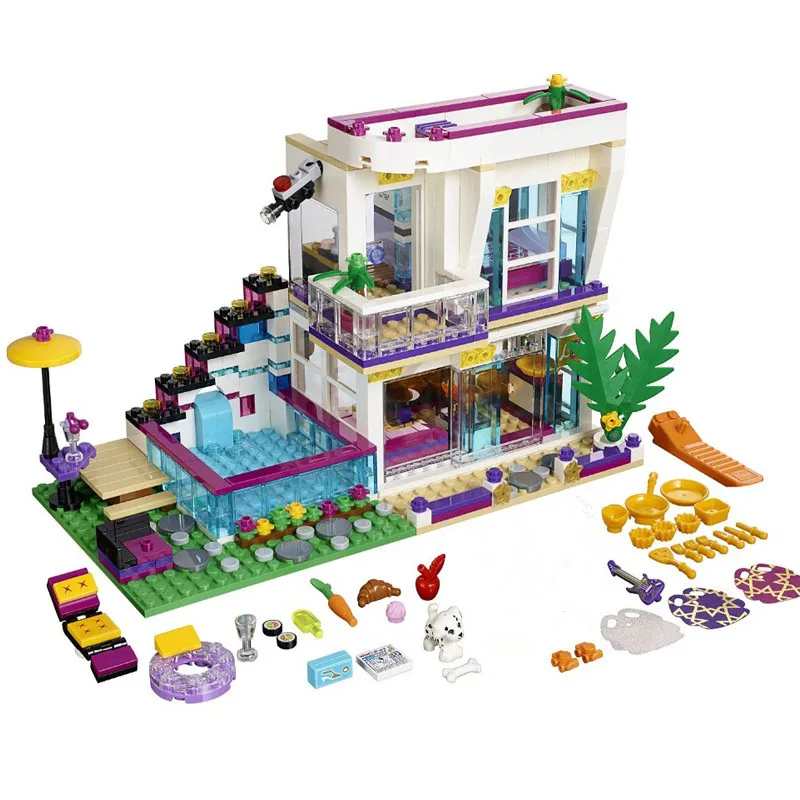 Поп-звезда Livi's House Строительный Блок Совместимые друзья для девочек DIY фигурки кирпичи развивающие игрушки для детей
