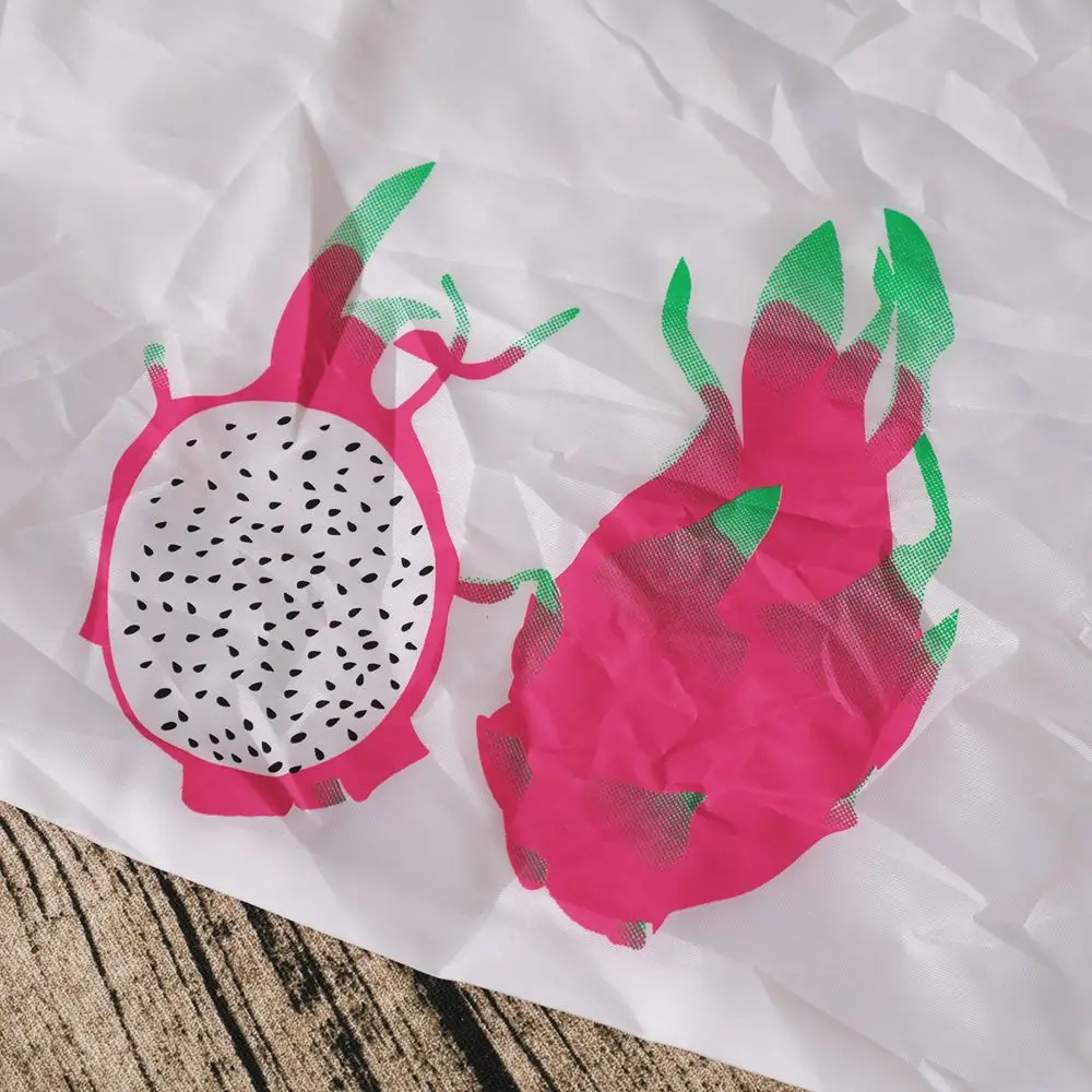 

New Cartoon Fruits Pitaya Cute Useful Nylon Foldable Reusable Folding Shopping Bags Eco bag