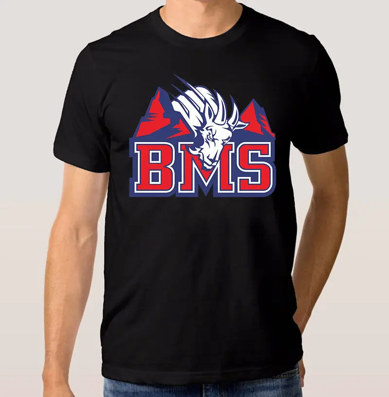 Футболка Blue Mountain State BMS с надписью Go goat мужская и женская футболка принтом летний