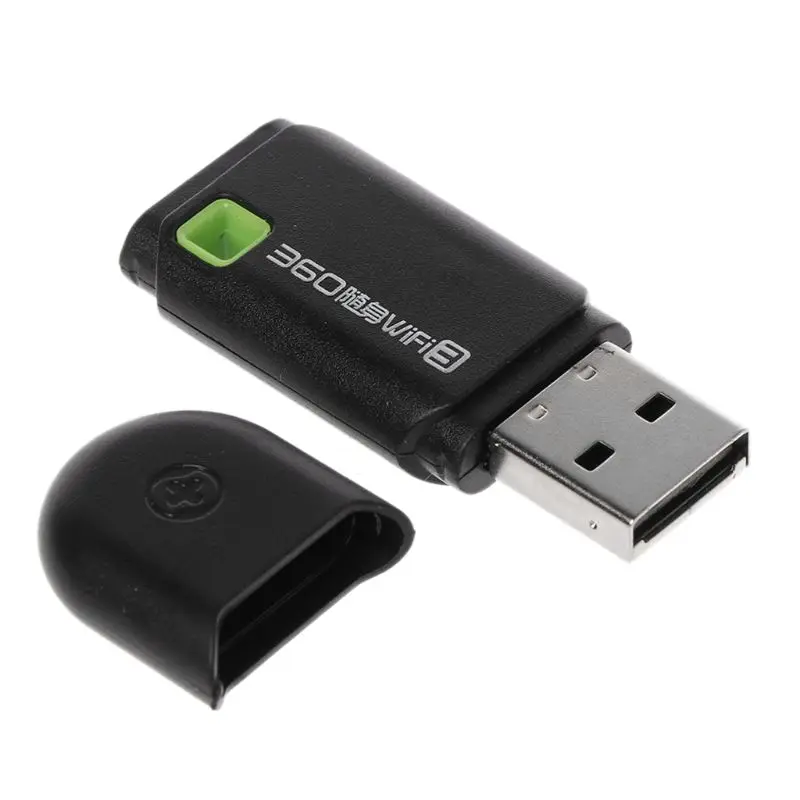 Черный Для мини 300 Мбит/с 360 USB Беспроводной сетевая карта Wi-Fi адаптер для портативных ПК ключ Windows 10, 8, 7XP Применение - Цвет: Черный
