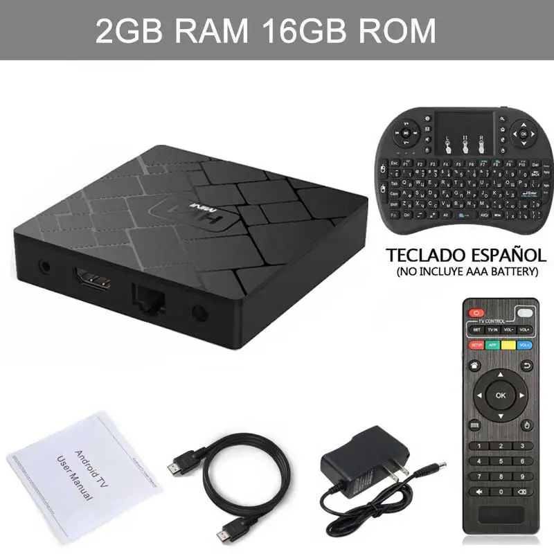 as the picture shows HK1 Мини ТВ приставка Android 8,1 2 Гб 16 Гб Rockchip RK3229 четырехъядерный 2,4G Wifi H.265 4K HD Google плеер HK1mini смарт-приставка - Цвет: as the picture shows
