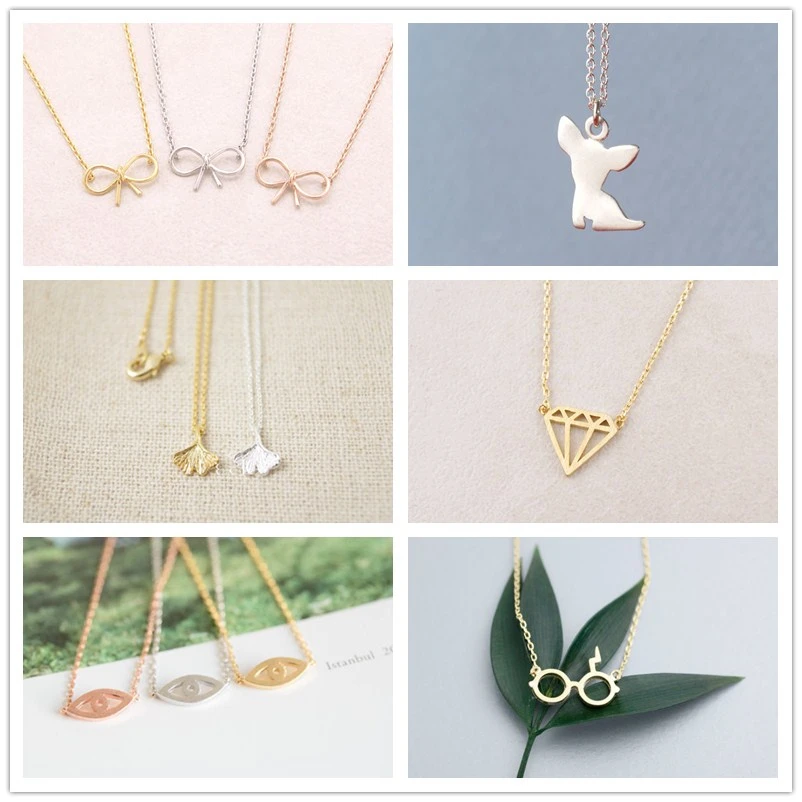 Daisies Bijoux 2018 лук собака кленовый лист кулон ожерелье ювелирные изделия для женщин |