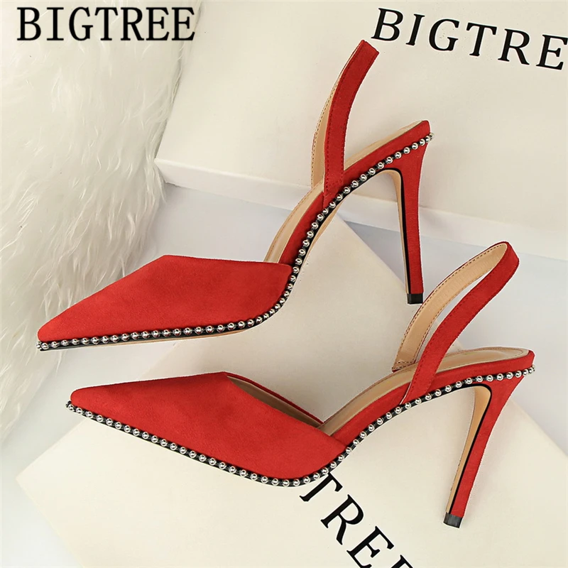 

Bigtree Shoes Sexy Sandals Shoes Woman Summer Designer Sandals Fetish High Heels Brand Shoes Leather Sandals Women Ayakkabi Buty