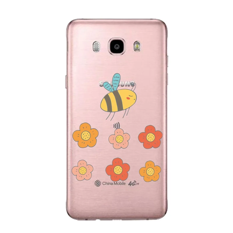 Beach Soft Clear TPU Phone Case For Samsung J3 J5 J7 S6 S7 S8 note8 A3 A5 C7 J2prime Girafee Cloud Prinetd Cover Free Shipping | Мобильные