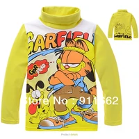 2020 retail new childrens long sleeve turtleneck t shirt for 2 7yrs girls boys cotton printed fall winter clothing free shipping