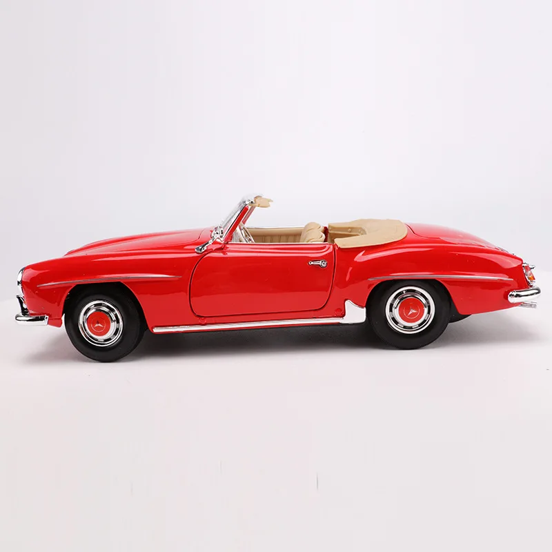 Модель автомобиля из сплава под давлением в масштабе 1:18 для Benz 1955 190sl с