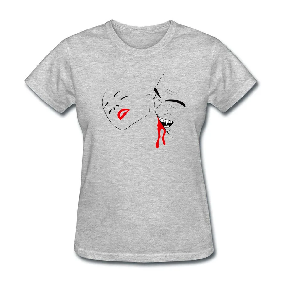 Kill Her Back Print Women's Shirt Graphic T-Shirt Short Sleeve Tee Fashion Brand Harajuku Kawaii Slim Punk Tops T SHIRT | Женская