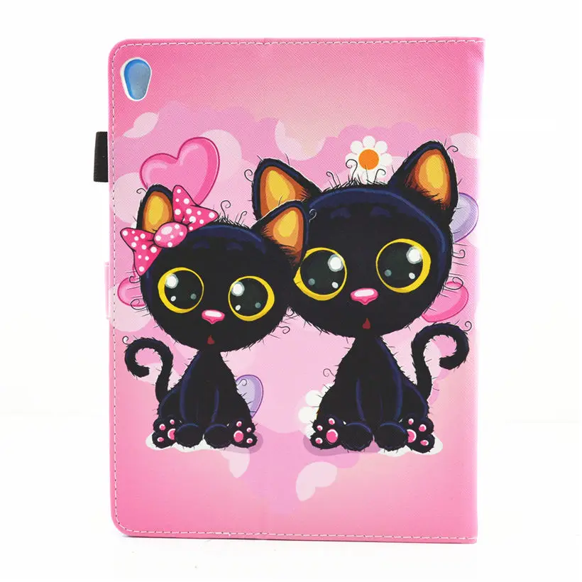 Case For iPad Pro 11&quot (2018) Smart Cover Funda New 11 inch 2018 Cat Panda Pattern PU Leather Stand Shell+Film+Pen | Компьютеры и