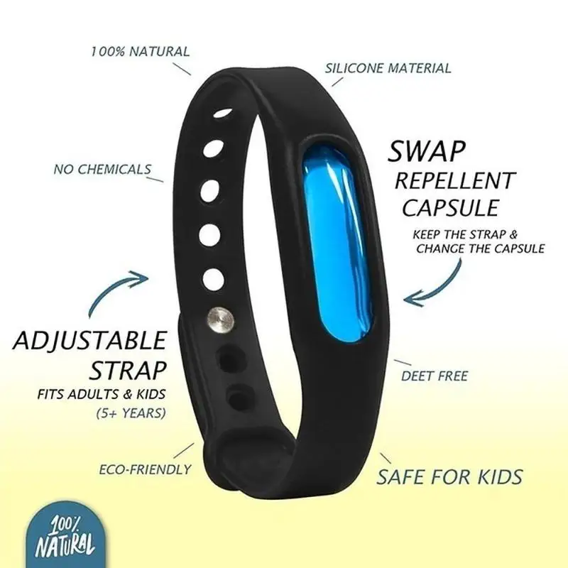 Москитный убийца антимоскитная пуговица для браслета репеллент от насекомых