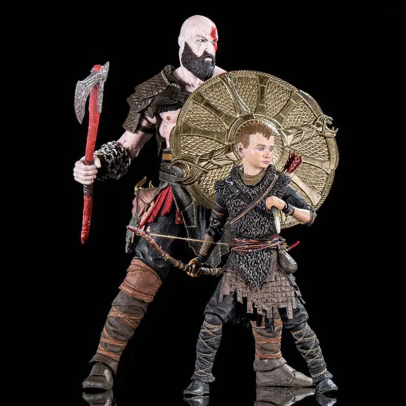 God Of War 4 Kratos Atreus фигурки 1/8 масштаб окрашенная фигурка Ultimate 2 пакет костюм Отца и Сына люкс версия ПВХ фигурка