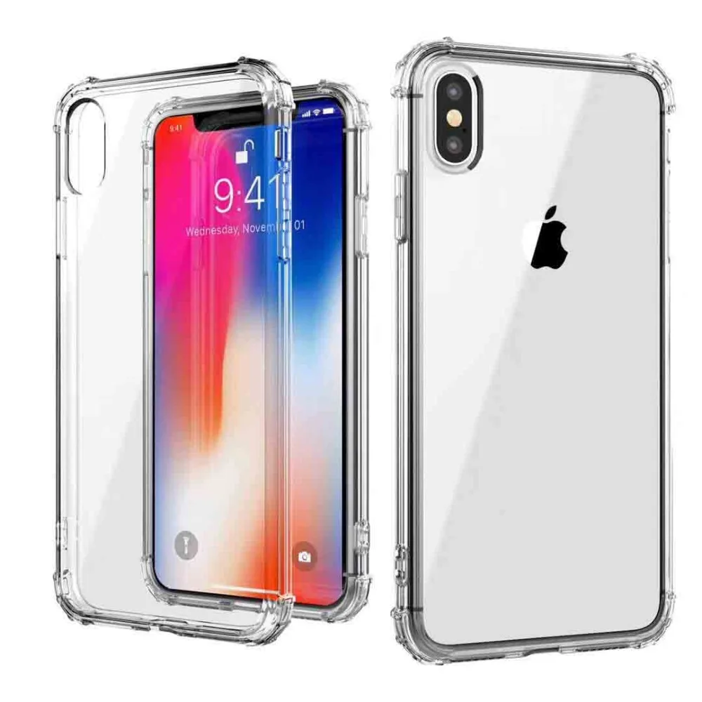Противоударный мягкий чехол с подушкой безопасности на 360 градусов для Iphone X XS Max XR