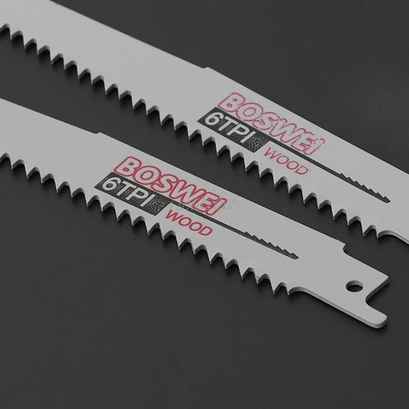 

2pcs High Carbon Steel 6TPI 200mm Reciprocating Saw Blade For Cutting Metal Wood Whosale&DropShip
