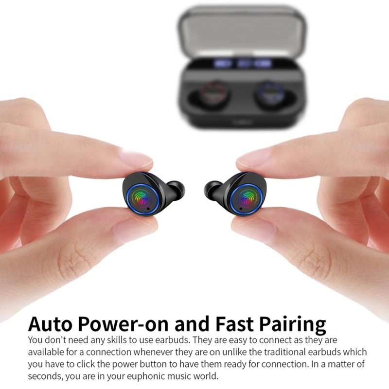 X11 Double Digital Display Wireless Bluetooth Headset IPX7 Waterproof 5.0 with 3500mAh Charging Box Earphone | Электроника