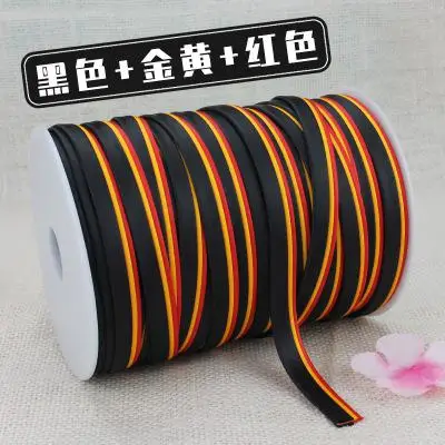 DIY швейная ткань, полиэстер, сатин, китайское платье, лента для одежды, ручная отделка, аксессуары, тесьма 80 м/лот - Цвет: Черный