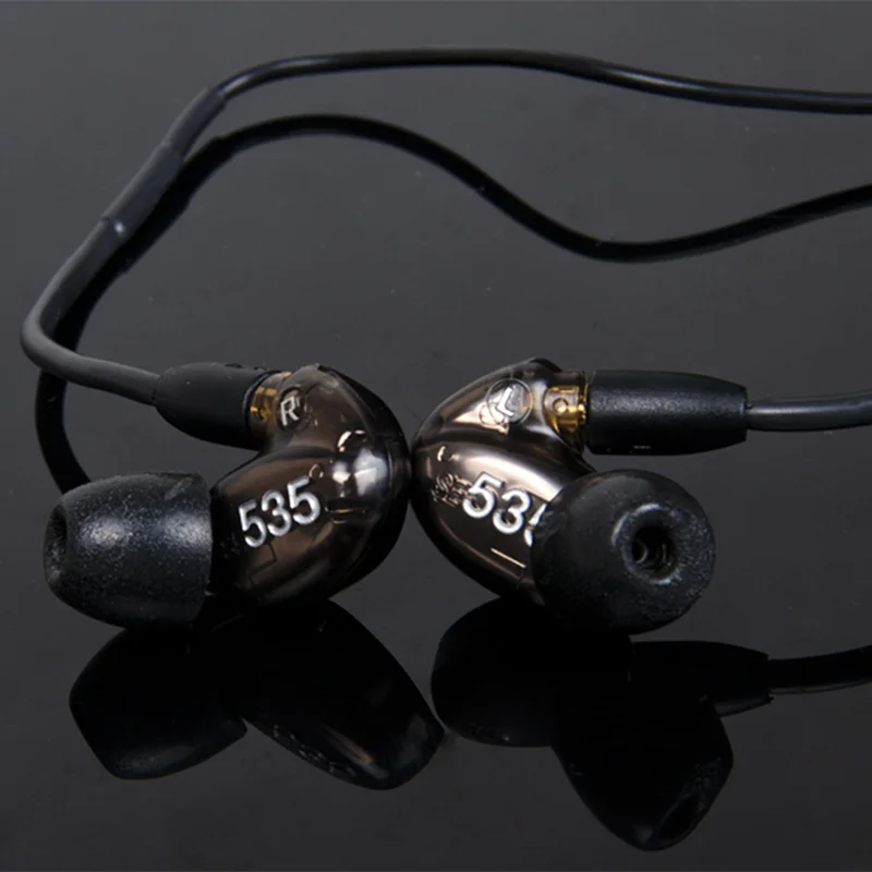 Отправка в течение 48 часов бренда SE535 съемные Наушники Hi-Fi стереогарнитура SE 535