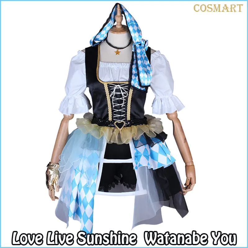 

[Customize]Anime LoveLive!Sunshine!Watanabe You CYaRon Happy End Aqours Awakening Uniform Halloween Cosplay Costume Suit For