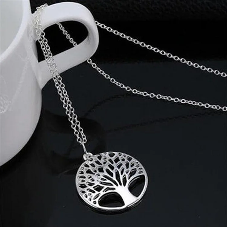 Новый дизайн ожерелье с кулоном древо жизни серебряного цвета женское ювелирные