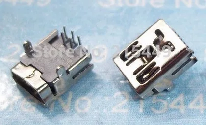Мини USB 5Pin гнездовой разъем типа B 90 градусов два фута dip для ремонта мобильного