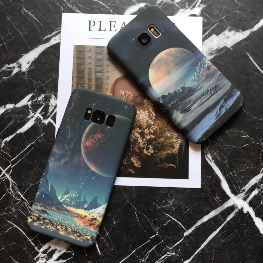 Светящийся в темноте чехол из поликарбоната для Samsung Galaxy S10 S8 S9 Plus S10E S7 Edge Note 8 9 10 Pro