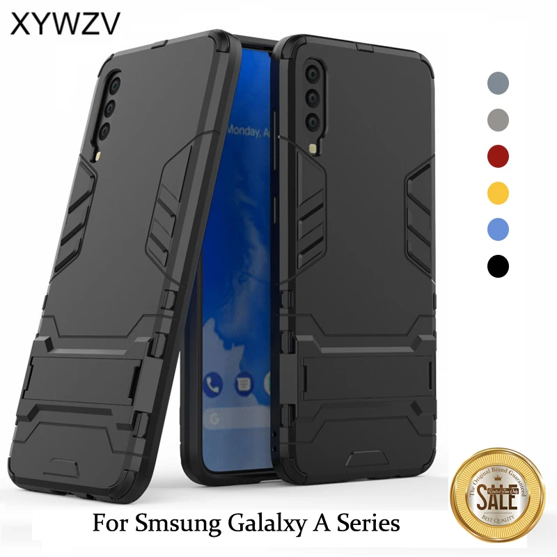 Для Samsung Galaxy A50 A70 Чехол ударопрочный армированный мягкий силиконовый Жесткий ПК