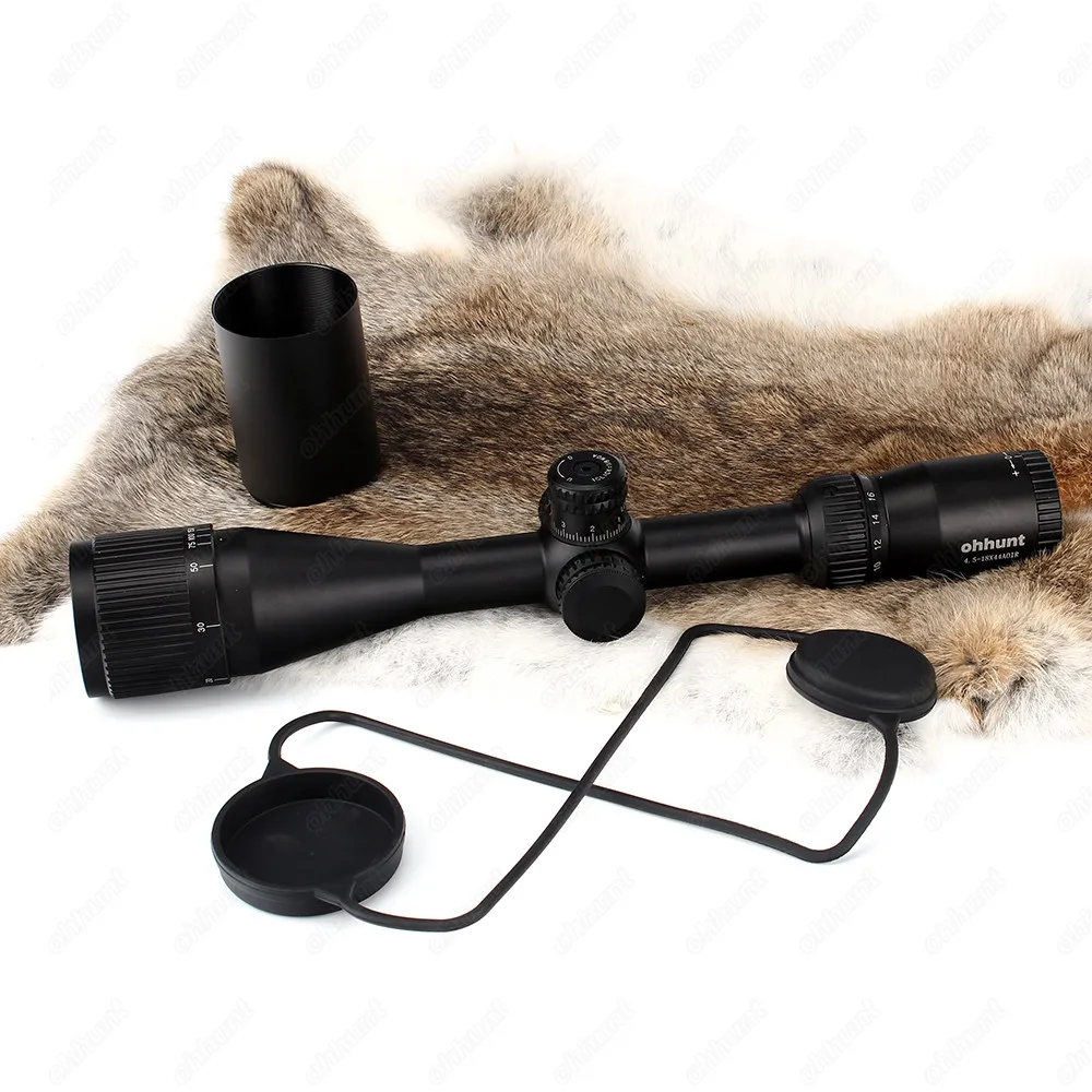 Ohhunt 4.5 18x44 aoir Охота прицел красный зеленый синий освещение сетка тактический
