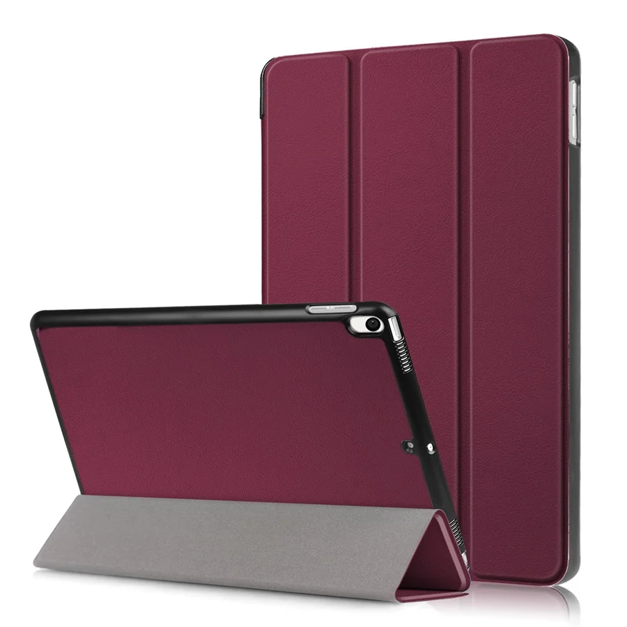 WineRed Для iPad Air чехол, ультра тонкий стоячий защитный смарт-чехол для iPad Pro 10,5 чехол /iPad Air 3 10,5 дюймов Чехол - Цвет: WineRed