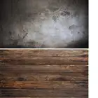 2 в 1 винтажный фон для фотосъемки с коричневой текстурой дерева и бетонной стены для ювелирных изделий с фруктами, настольные фотографии WS-01