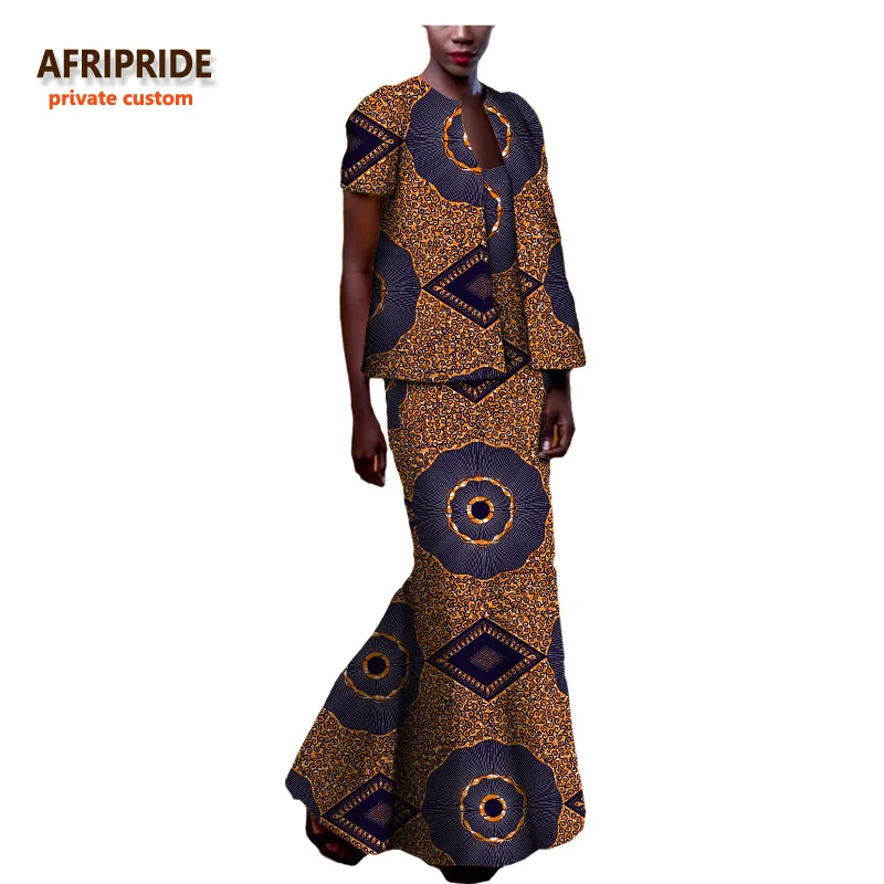 Afripride/осенний костюм в африканском стиле для женщин индивидуальный топ с