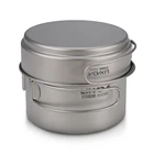 Походная кружка, титановая чашка, сковорода, уличный горшок, набор посуды для кемпинга, уличная посуда, дорожный набор для приготовления пищи, посуда для кемпинга