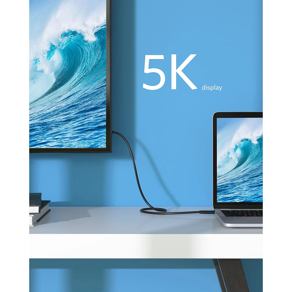 Кабель Anker Thunderbolt 3 0 с USB-C на C 1 6 футов 40 Гбит/с совместим USB Gen 1/2 идеально подходит