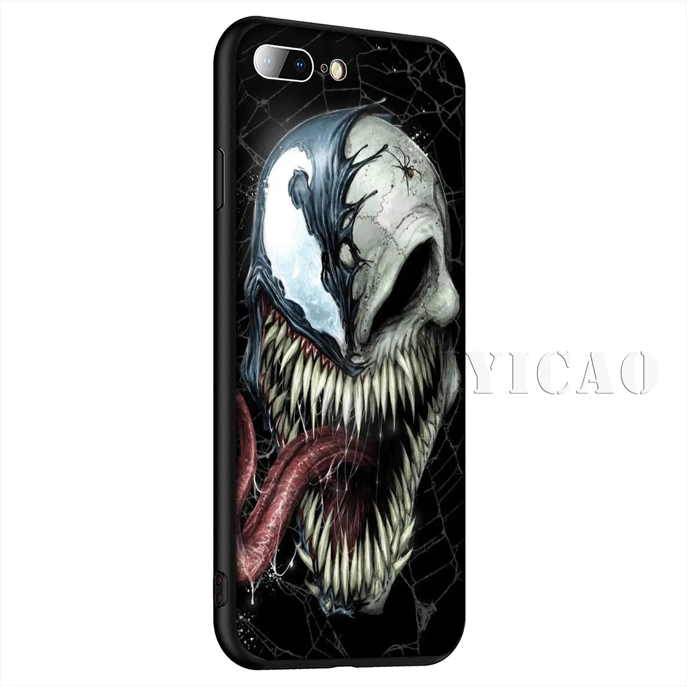 IYICAO Venom Simple Silicone Soft Case for iPhone XR X XS Max 8 7 6 6S Plus 5 5S SE Cover |