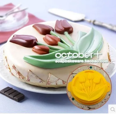 1 шт. силиконовая форма для выпечки тюльпан | Дом и сад