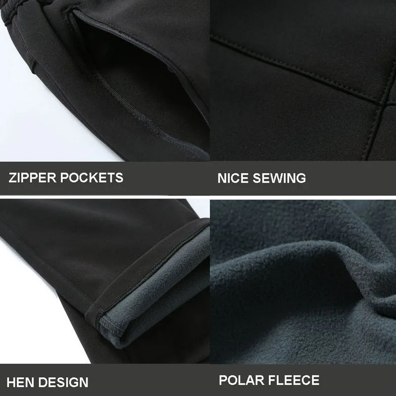 RAY GRACE Women Winter Softshell Pants Hiking Thermal Fleece Waterproof Trousers Men Outdoor Mountain Climbing Trekking | Спорт и