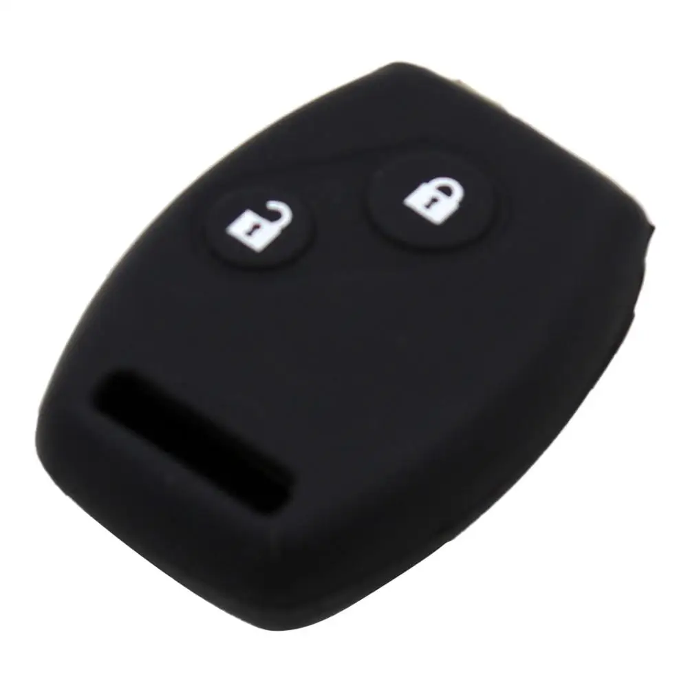 black Dandkey силиконовый чехол держатель для Honda Accord Civic CRV Pilot удаленный случае ключ 2 кнопки - Количество кнопок: black