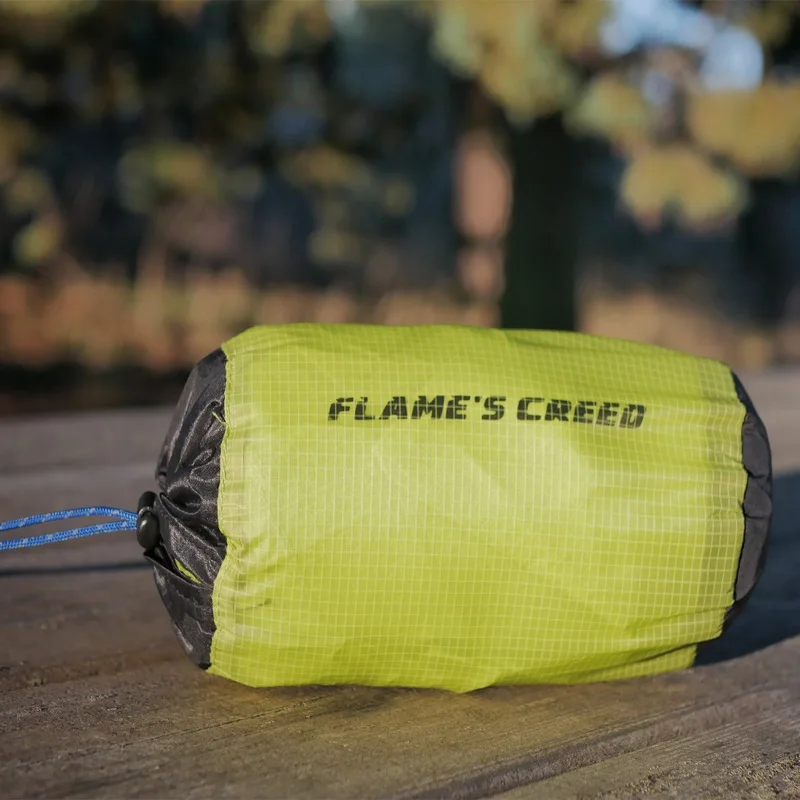 FLAME'S CREED, 223 г, для одного человека, Сверхлегкий, для походов, велоспорта, плащ, для улицы, тент, кемпинга, брезент, солнцезащитный козырек, 15D, силиконовый, зеленый