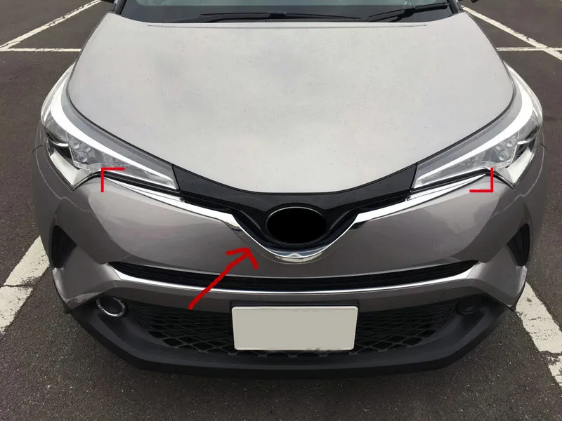 Для Toyota C-HR наружные аксессуары Передняя средняя u-образная решетка для гриля