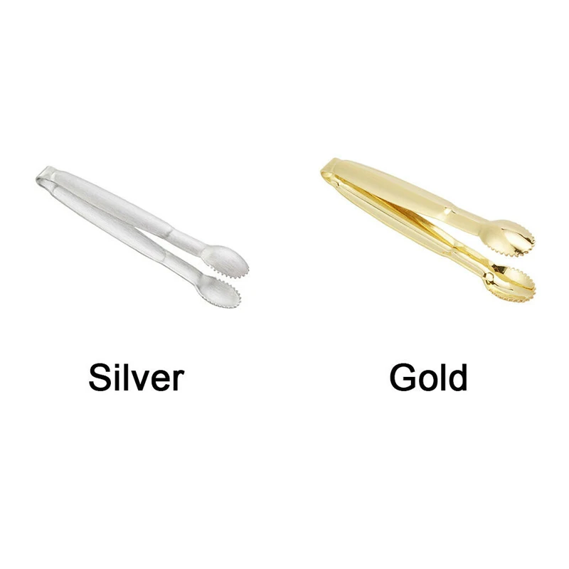 

Gold Sliver Coffee Sugar Clip Stainless Steel Anti-skid Tong Ice Palm Shape Food Cake Clamp Kitchen Gadgets Bar Buffet