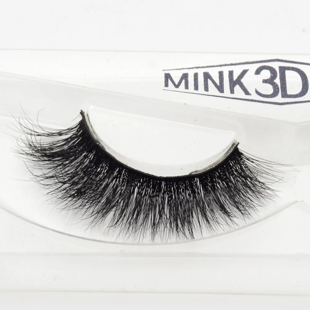 

Visofree 3D Mink Eyelash Real Mink Handmade Crossing Lashes Individual Strip Thick Lash Fake Eyelashes A08