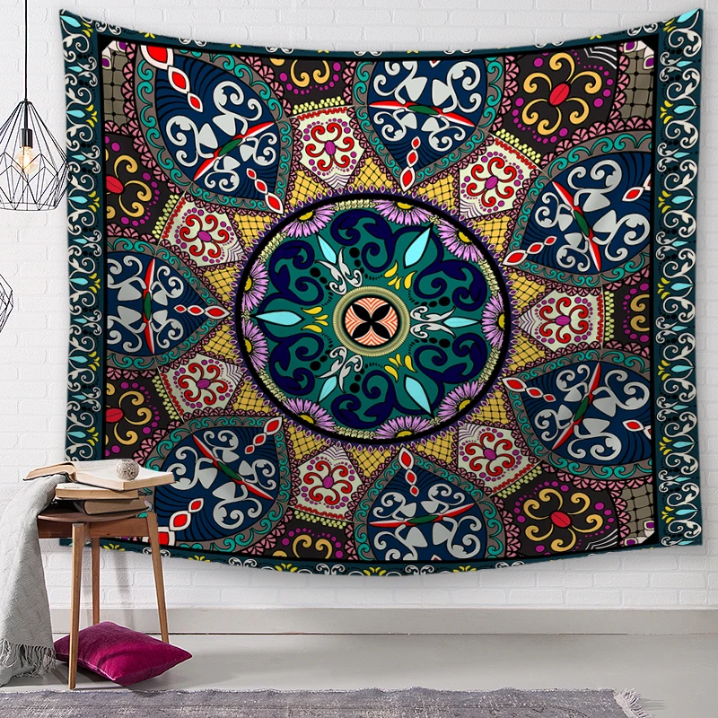 Геометрия гобелен настенный песчаный пляж пледы коврик одеяло палатка для